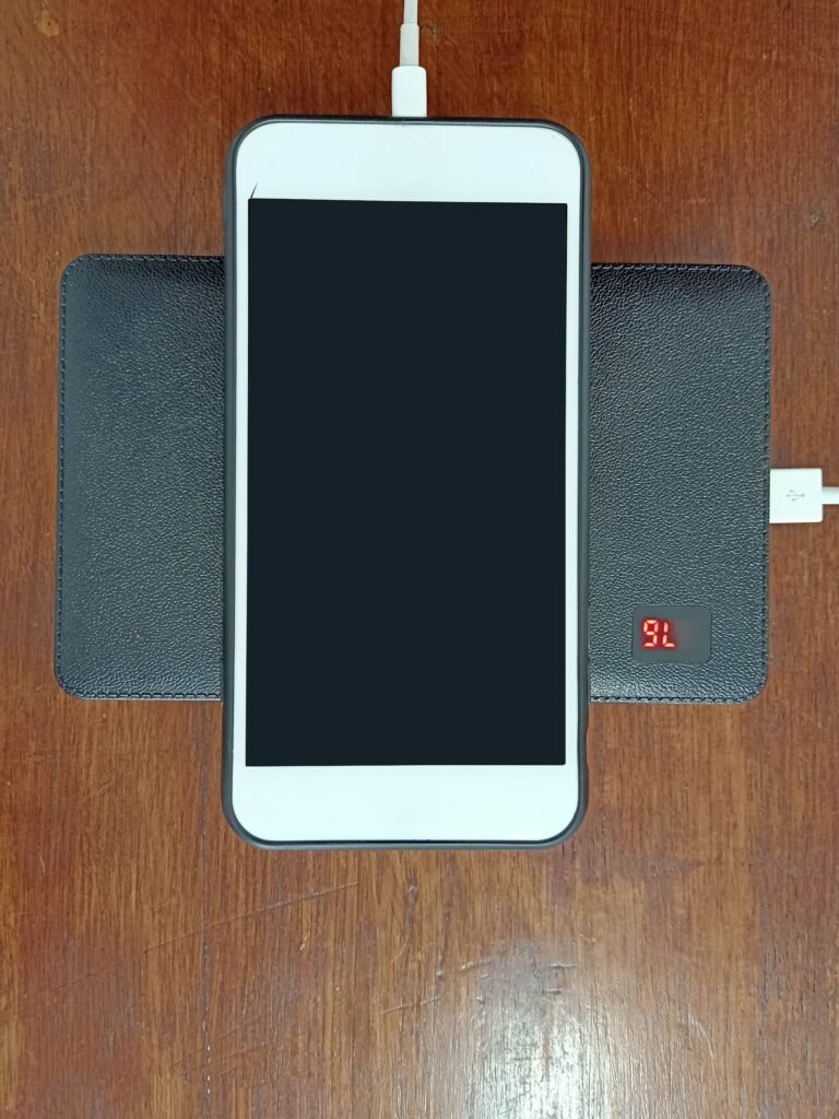 iPad charging with a cable